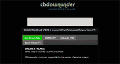Desktop Screenshot of cbdownunder.com